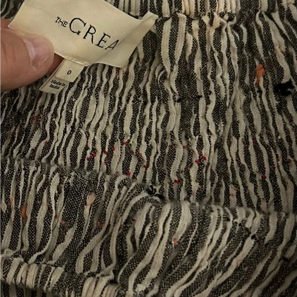 The Great Ruched Gray The Rail Vista Striped Top size XS 295 MSRP - Picture 10 of 11